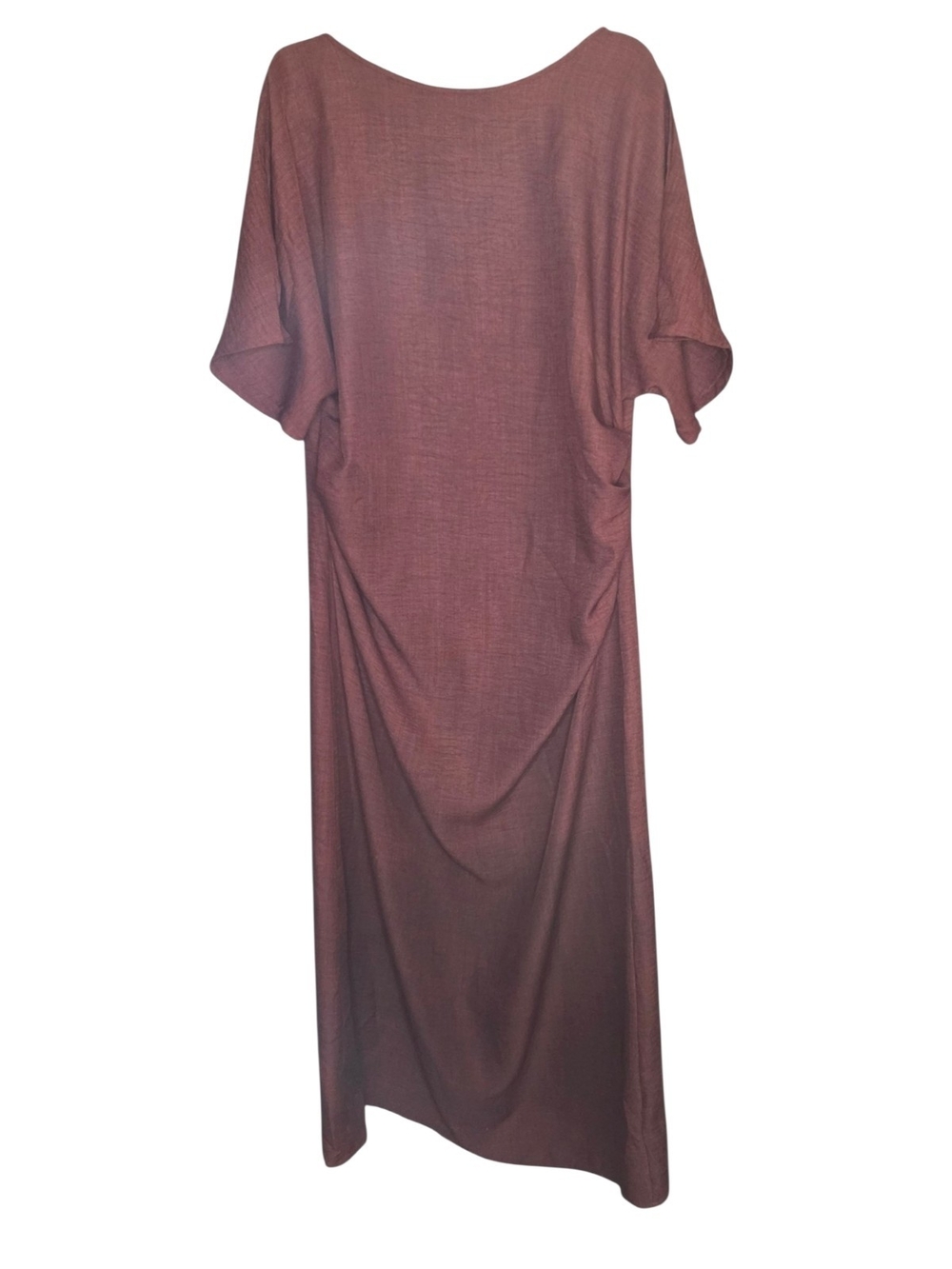 Shein Elegsnt Short-Sleeve Maxi Dress in Dusty Rose ♡